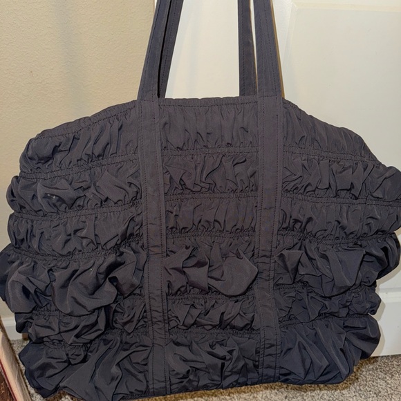 Molly Goddard Hand ruffled Elegant Black Tote Bag! Fantastic!! - Picture 4 of 6